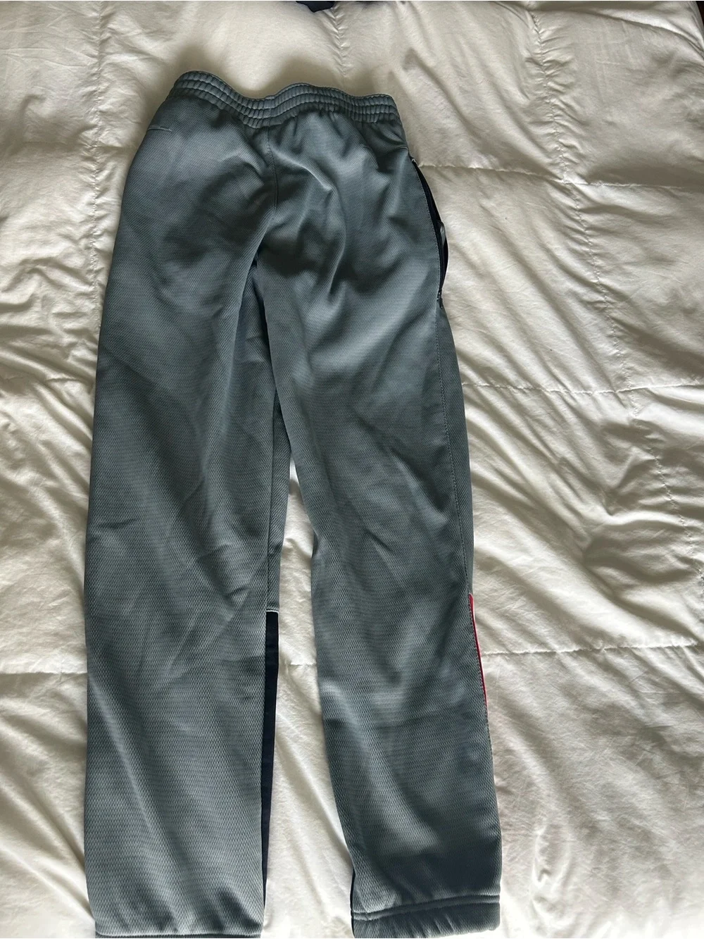 Nike Dri fit Grey and Black Joggers with Red Accent. New w/o tags. Youth XL.
